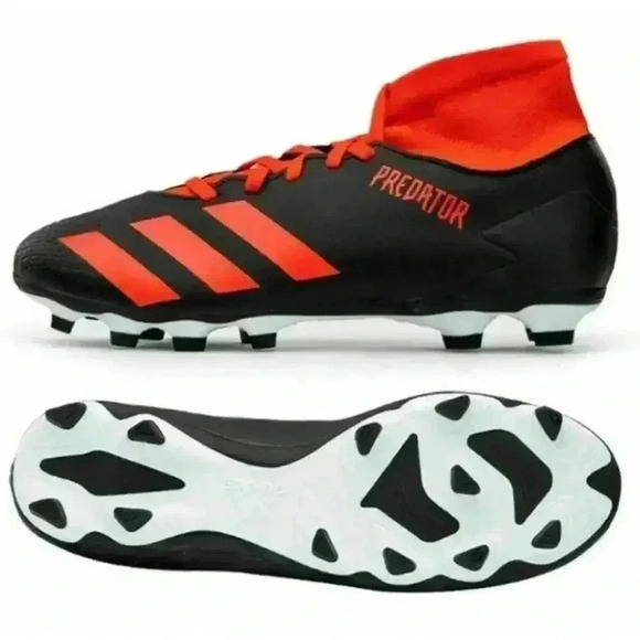 Adidas Mens Size 13 Black Red Predator 20.4 S FXG Soccer Cleats EE9565 New - Picture 2 of 10